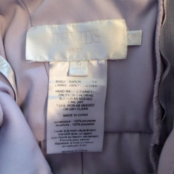 David's bridal Iris Chiffon dress in Size 10 - Picture 5 of 5